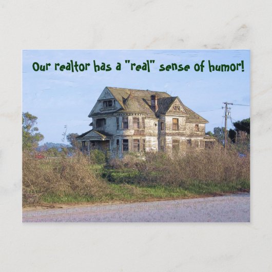Makelaar met gevoel van Humor Adreswijziging Aankondigingskaart (Voorkant)