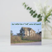 Makelaar met gevoel van Humor Adreswijziging Aankondigingskaart (Staand voorkant)