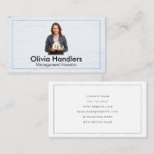 Makelaar met huissymbool | Zakenvrouw Visitekaartje (Voorkant / Achterkant)