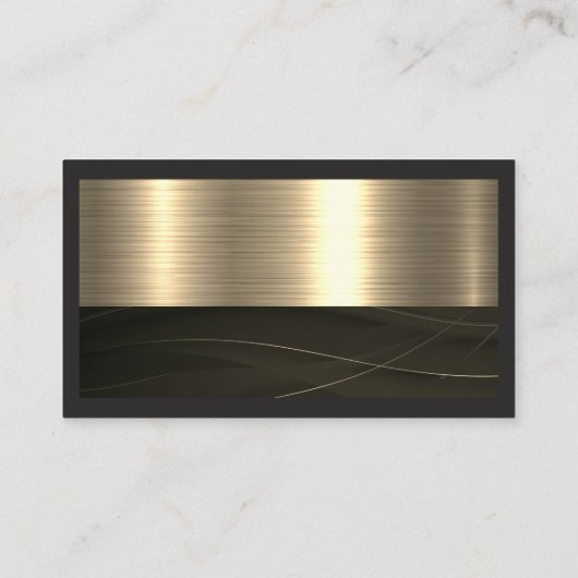 Makelaar | Metaalgoud Metaal Visitekaartje (Achterkant)