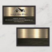 Makelaar | Metaalgoud Metaal Visitekaartje (Voorkant / Achterkant)