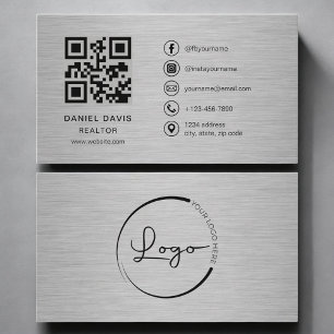 Makelaar Metal QR Code Visitekaartje