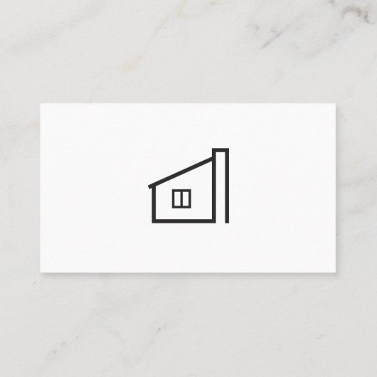 Makelaar / minimalist visitekaartje (Achterkant)