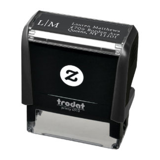 makelaar minimalistisch  zelfinktende stempel