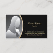 Makelaar Modern Gold House Logo Foto Visitekaartje (Achterkant)