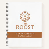 Makelaar Modern Professioneel Logo Notitieboek (Voorkant)