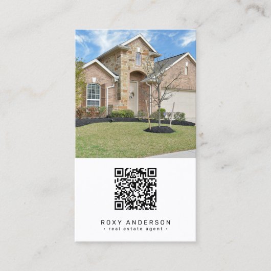 Makelaar Moderne QR-code Visitekaartje (Voorkant)