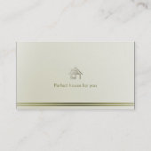 makelaar | Moderne woning Visitekaartje (Achterkant)