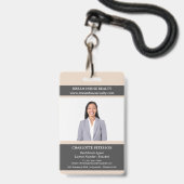 Makelaar naam onroerend goed badge (Voorzijde met lanyard)