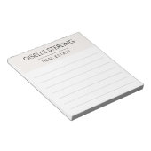 Makelaar Neutrale Professional Notitieblok (Schuin)