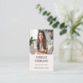 Makelaar Neutrale Professionele Foto Visitekaartje (Staand voorkant)