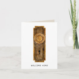Makelaar Nieuw Huis Felicitaties Housewarming Kaart