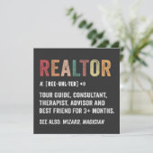 Makelaar Onroerend Goed Grappige Quote Kaart (Staand voorkant)