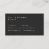 Makelaar Onroerend Goed Monogram Professioneel Visitekaartje (Achterkant)