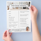 Makelaar Open Huis Feedback Formulier Flyer (Hand)