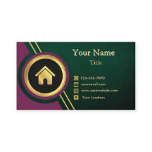 Makelaar Paarse Gold Black met Huis