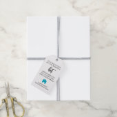 Makelaar Pop-by Marketing met Logo Warme Chocolade Cadeaulabel (Met Touw)
