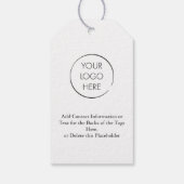 Makelaar Pop-by Marketing met Logo Warme Chocolade Cadeaulabel (Achterkant)
