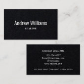 Makelaar Professioneel Eenvoudig Script Visitekaartje (Voorkant / Achterkant)