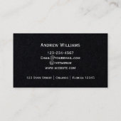 Makelaar Professioneel Eenvoudig Script Visitekaartje (Achterkant)