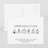 Makelaar Promotionele contactgegevens Briefkaart (Voorkant / Achterkant)