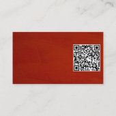 Makelaar QR-code Marsala Pleister Bedrijfskaart Visitekaartje (Achterkant)