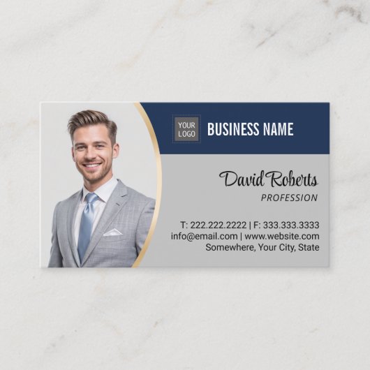 Makelaar Realtor Professional Foto Visitekaartje (Voorkant)