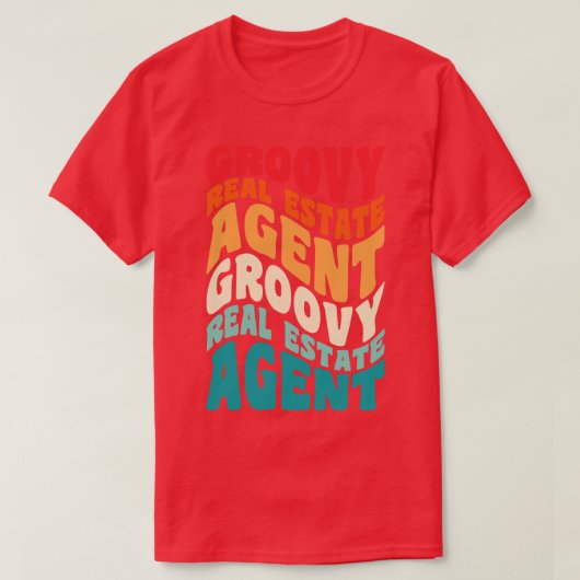 Makelaar  Retro 60s 70s 80s Vibes T-shirt (Design voorkant)