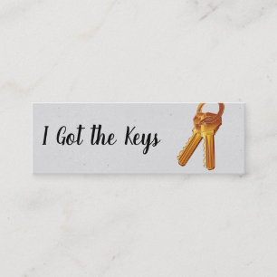 Makelaar / Sleutels Mini Visitekaartje