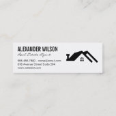 Makelaar / Sleutels Mini Visitekaartje (Achterkant)