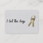 Makelaar / sleutels visitekaartje (Voorkant)