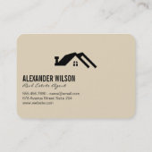 Makelaar / sleutels visitekaartje (Achterkant)