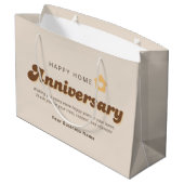 Makelaar Thuisjubileum Bedankt Retro Groot Cadeauzakje (Achterkant Gekanteld)