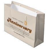 Makelaar Thuisjubileum Bedankt Retro Groot Cadeauzakje (Voorkant Gekanteld)