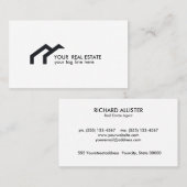 Makelaar van de logo visitekaartje (Voorkant / Achterkant)