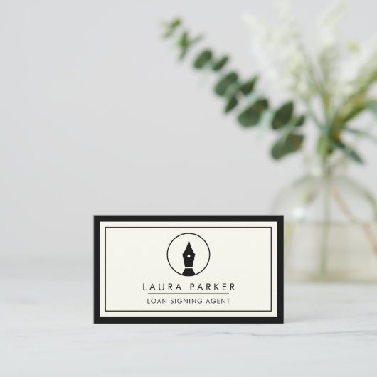 Makelaar van de Notaris die van de Agent de Raadpl Visitekaartje (Staand voorkant)