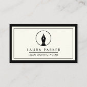 Makelaar van de Notaris die van de Agent de Raadpl Visitekaartje (Voorkant)