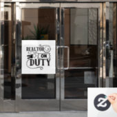 Makelaar van Dienst Raamsticker (Kantoordeur)
