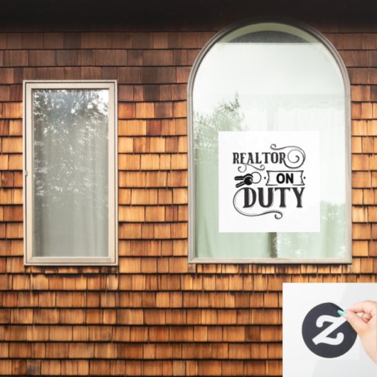 Makelaar van Dienst Raamsticker (Huis Raam)