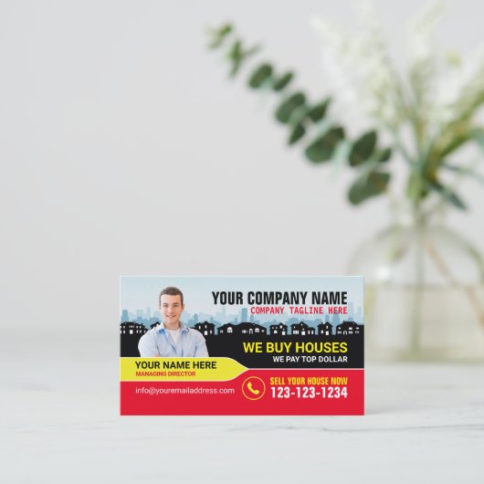 Makelaar van onroerend goed en visitekaartjes van  (Staand voorkant)