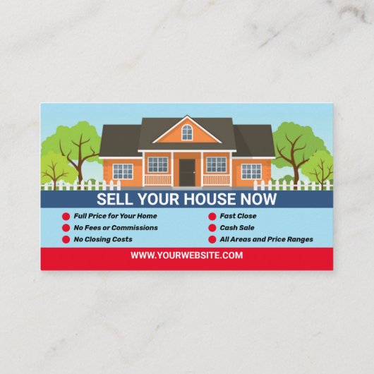 Makelaar van onroerend goed en visitekaartjes van  (Achterkant)