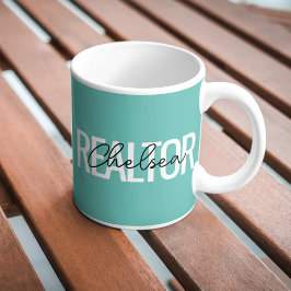 Makelaar Vastgoedmakelaar Gepersonaliseerde naam Koffiemok