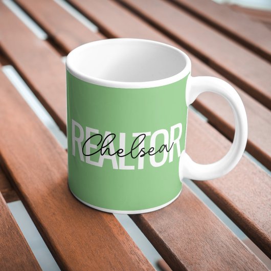 Makelaar Vastgoedmakelaar Gepersonaliseerde naam Koffiemok