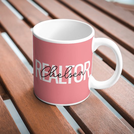 Makelaar Vastgoedmakelaar Gepersonaliseerde naam Koffiemok