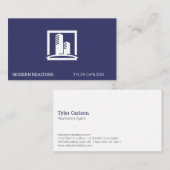 Makelaar | Vastgoedmakelaar | Vastgoedgebouw Visitekaartje (Voorkant / Achterkant)