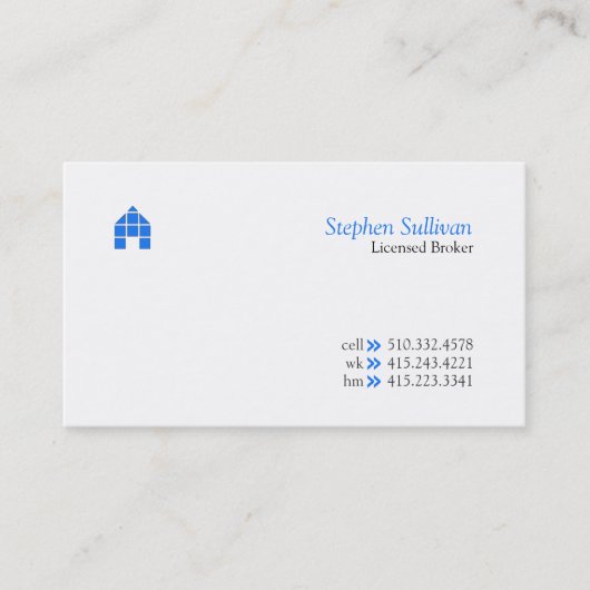 Makelaar vi visitekaartje (Voorkant)