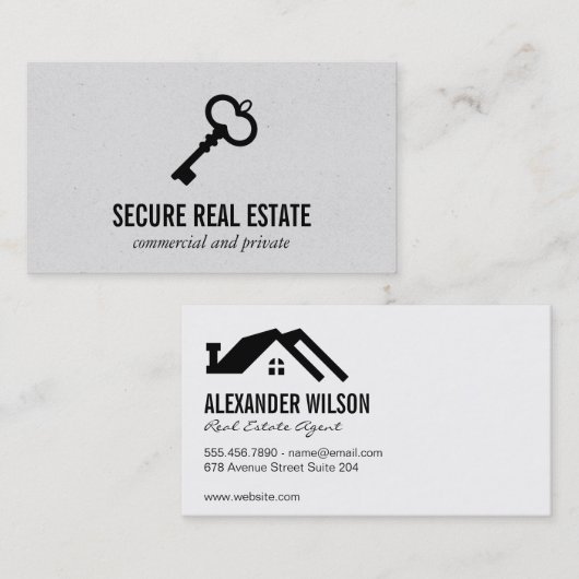 Makelaar Visitekaartje (Voorkant / Achterkant)
