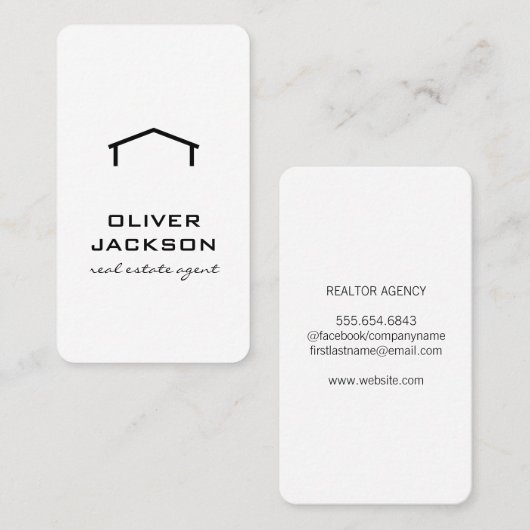 Makelaar Visitekaartje (Voorkant / Achterkant)