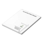 Makelaar Voeg uw logo toe Eenvoudige Zakelijke Notitieblok (Linkerzijde)