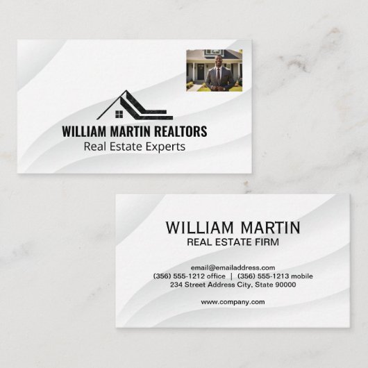 Makelaar voor het huis | Eigendommen Visitekaartje (Voorkant / Achterkant)